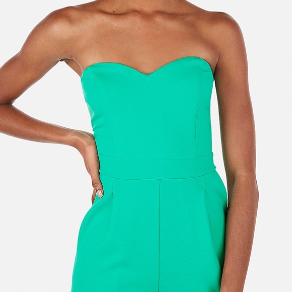 Express Strapless Sweetheart Neck Jumpsuit - Picture 3 of 3